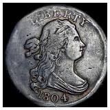 1804 Copper Half Cent CHOICE AU