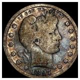 1897-S Silver Barber Quarter NEARLY UNCIRCULATED