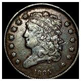 1835 Copper Half Cent NEARLY UNCIRCULATED