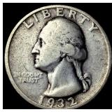 1932-D Silver Washington Quarter NEARLY UNCIRCULAT