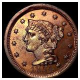 1854 Braided Hair Large Cent HIGH GRADE