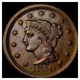 1850 Braided Hair Large Cent UNCIRCULATED