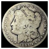 1893-O Silver Morgan Dollar NICELY CIRCULATED