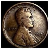 1909-S Lincoln Wheat Cent LIGHTLY CIRCULATED