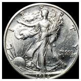 1936-S Silver Walking Liberty Half Dollar CLOSELY