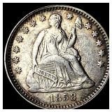 1858 Silver Half Dime CLOSELY UNCIRCULATED