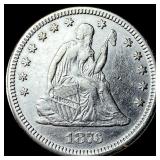 1876 Seated Liberty Quarter CLOSELY UNCIRCULATED