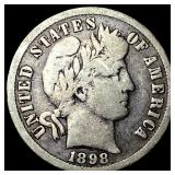 1898-O Silver Barber Dime NICELY CIRCULATED