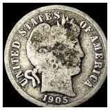 1905-O Silver Barber Dime NICELY CIRCULATED