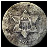 1852 Silver Three-Cent Piece NICELY CIRCULATED