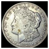 1921 Silver Morgan Dollar NEARLY UNCIRCULATED