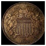 1869 Two-Cent Piece HIGH GRADE