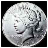 1934 Silver Peace Dollar CLOSELY UNCIRCULATED