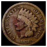 1872 Indian Head Cent NICELY CIRCULATED
