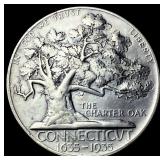 1935 Silver Half Dollar Connecticut Commemorative