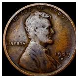 1909-S Lincoln Wheat Cent LIGHTLY CIRCULATED