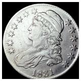 1831 Capped Bust Half Dollar CLOSELY UNCIRCULATED