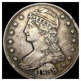 1838 Silver Half Dollar (Capped Bust) NEARLY UNCIR