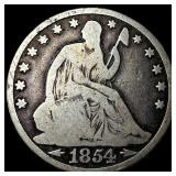 1854-O Silver Half Dollar NICELY CIRCULATED