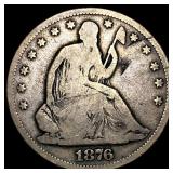 1876-S Silver Half Dollar LIGHTLY CIRCULATED