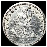 1876-CC Silver Quarter Dollar CLOSELY UNCIRCULATED