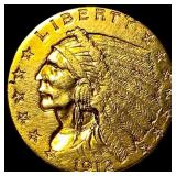 1912 Indian Head Gold $2.50 Quarter Eagle CLOSELY