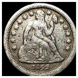 1842-O Silver Seated Liberty Dime NEARLY UNCIRCULA