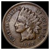 1908-S Indian Head Cent LIGHTLY CIRCULATED