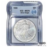 1999 Silver Eagle ICG MS70