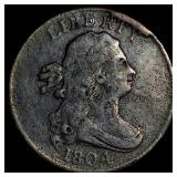 1804 Draped Bust Half Cent NEARLY UNCIRCULATED