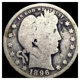1896 Barber Quarter NICELY CIRCULATED