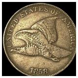 1858 Flying Eagle Cent NEARLY UNCIRCULATED