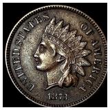 1873 Indian Head Cent CLOSELY UNCIRCULATED