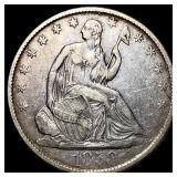 1858-O Silver Half Dollar NEARLY UNCIRCULATED