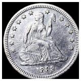 1888-S Silver Seated Liberty Quarter CLOSELY UNCIR