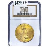 1924 $20 Gold Double Eagle NGC MS63