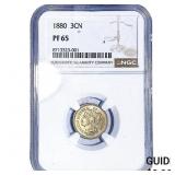 1880 Nickel Three Cent NGC PF65