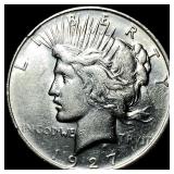 1927 Silver Peace Dollar CLOSELY UNCIRCULATED