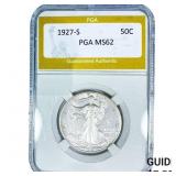 1927-S Walking Liberty Half Dollar PGA MS62