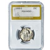 1930-S Standing Liberty Quarter PGA MS65