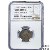 1794 Colonial Spain Silver 1 Real NGC G Details