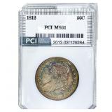 1812 Capped Bust Half Dollar PCI MS61