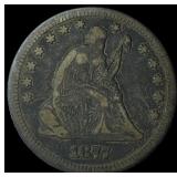 1877 Seated Liberty Quarter NICELY CIRCULATED