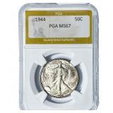 1944 Walking Liberty Half Dollar PGA MS67