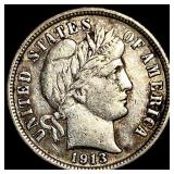 1913 Barber Dime NEARLY UNCIRCULATED