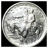 1925 Stone Mountain Silver Half Dollar NEARLY UNCI