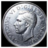 1946 Canada Silver 50 Cents GEM BU