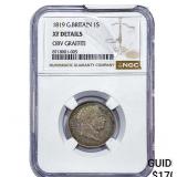 1819 Great Britain Silver 1 Shilling NGC XF Detail