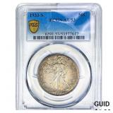 1933-S Walking Liberty Half Dollar PCGS AU53