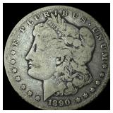 1890-CC Silver Morgan Dollar LIGHTLY  CIRCULATED